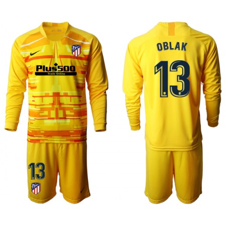 Billiga Fotbollströjor Atlético Madrid Målvakt OBLAK 13 Barn tröja II 2019/20 Långärmad